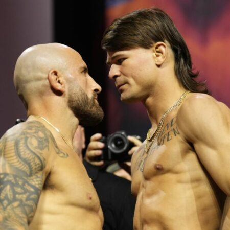 Джулиан Эроса нанес серьезный урон Даррену Элкинсу на UFC 314