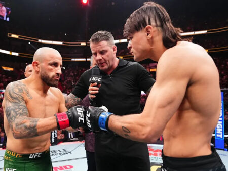 UFC 314: Александр Волкановски побеждает Диего Лопеса и возвращает себе титул