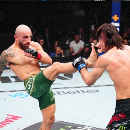 Бонусы UFC 314: Поединок Волкановски и Лопеса прерывает затишье в номинации «Бой вечера»