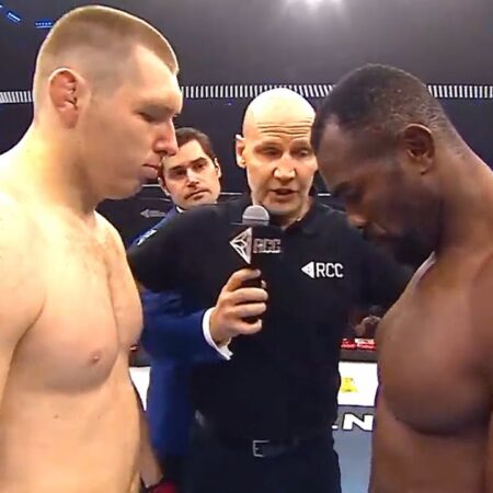 Российский гигант провел сокрушительную семиударную комбинацию в одном из самых жестоких нокаутов в истории тяжелого веса