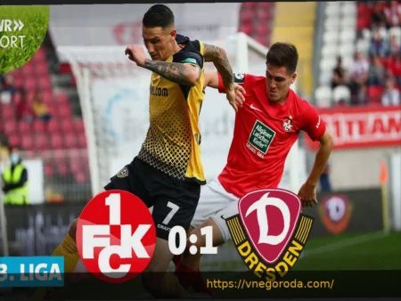 ПРЯМОЙ ЭФИР: Ранние моменты FCK, гол Дрездена после углового, Эльверсберг уверенно лидирует